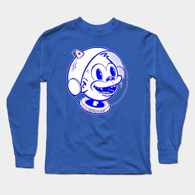 Astro Chimp is excited for the mission! Long Sleeve T-Shirt by astr0_ch1mp